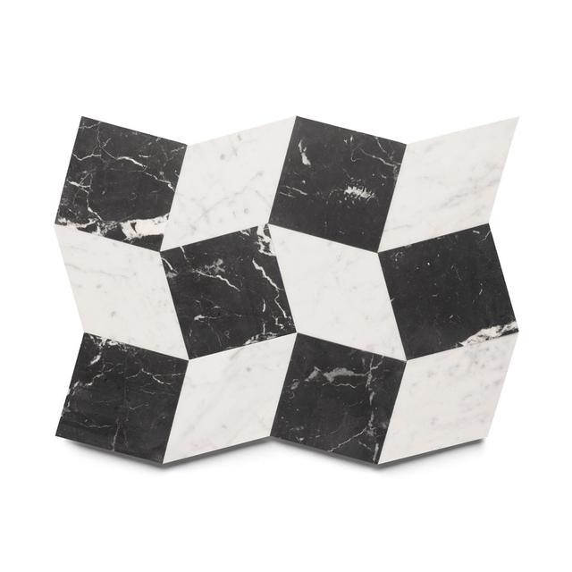 Lombardy in Carrara + Nero Marquina - Featured products Patterned Marble Product list