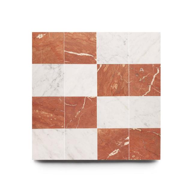 Piazzetta in Carrara + Rosso Alicante - Featured products Patterned Marble Product list