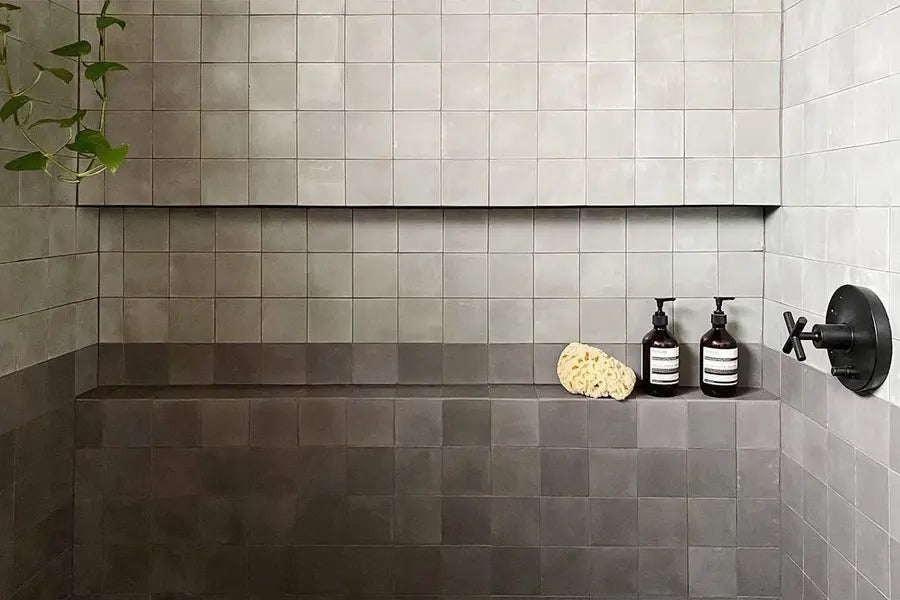 Splish Splash! Cement Tiles For Your Shower Floor