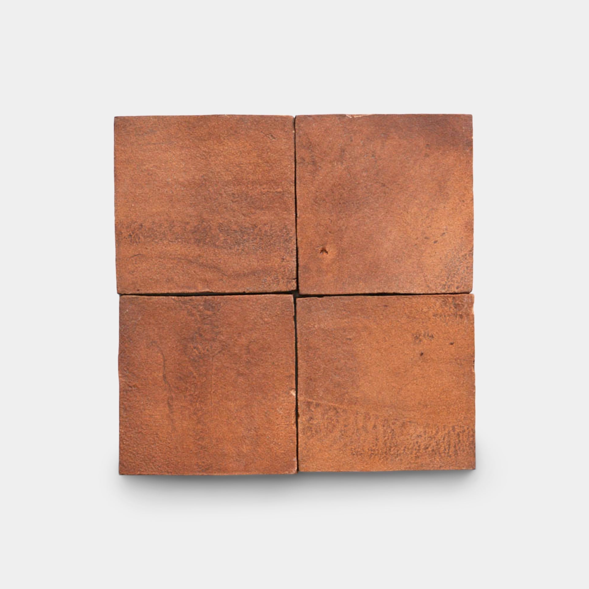 4x4 Square Red Clay Cotto