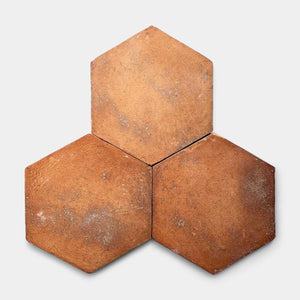 8x9 Hex Fired Earth Cotto