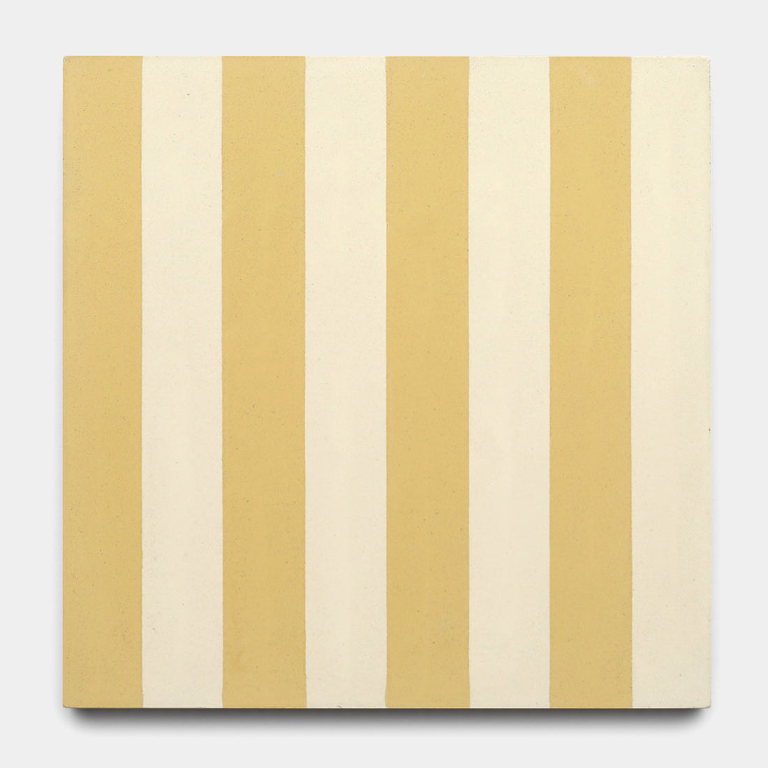 The Bateau Mojave 8x8 by Zia Tile features alternating beige and off-white stripes in a geometric pattern, offering a simple, symmetrical look that’s ideal for modern kitchen backsplash designs.