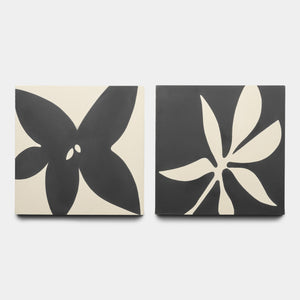 Flora 8x8 Set Black + Bone