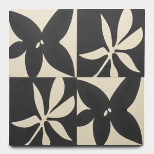 Flora 8x8 Set Black + Bone