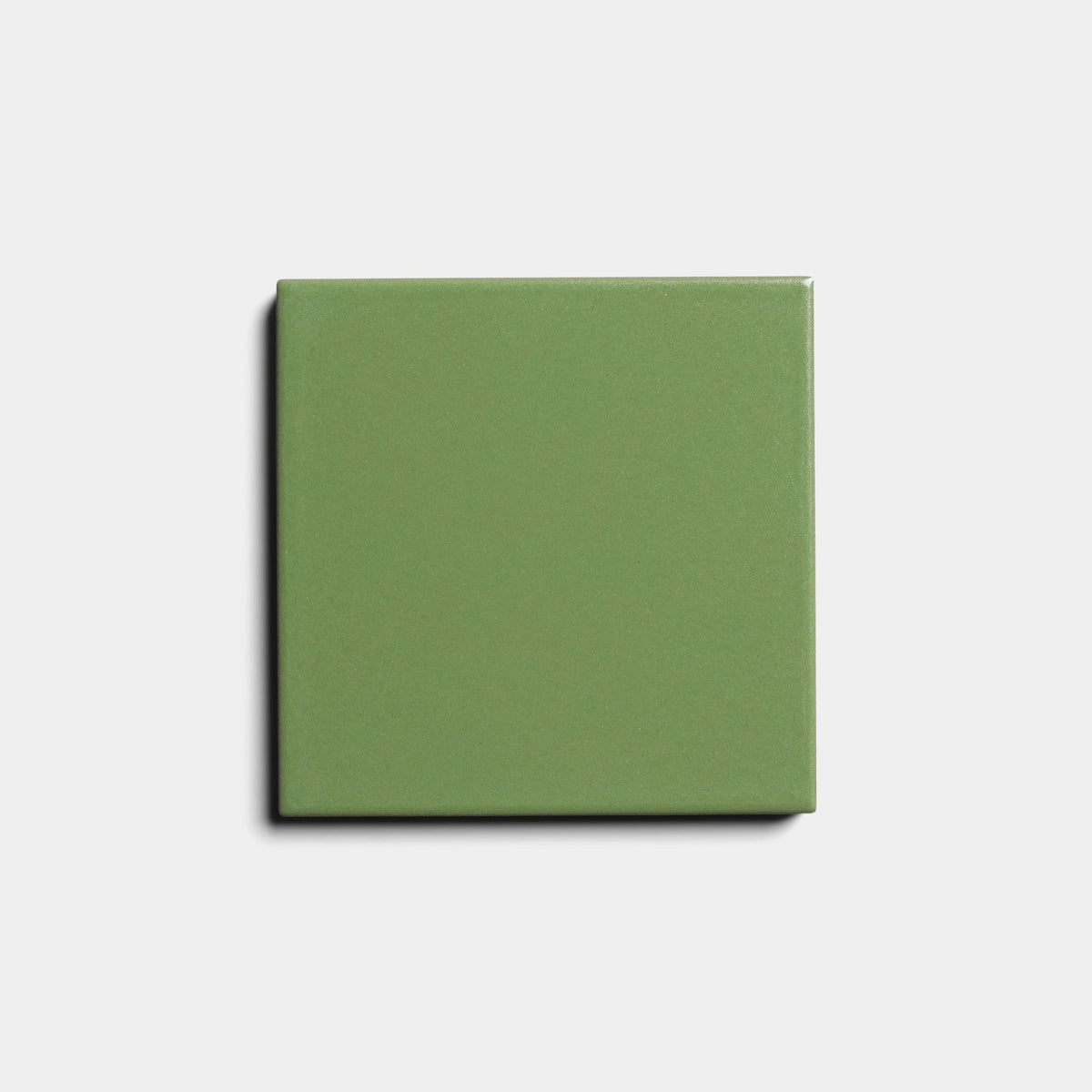 A single Bonsai 4x4 tile sample from Zia Tile is shown against a plain white background, casting a subtle shadow to the left.