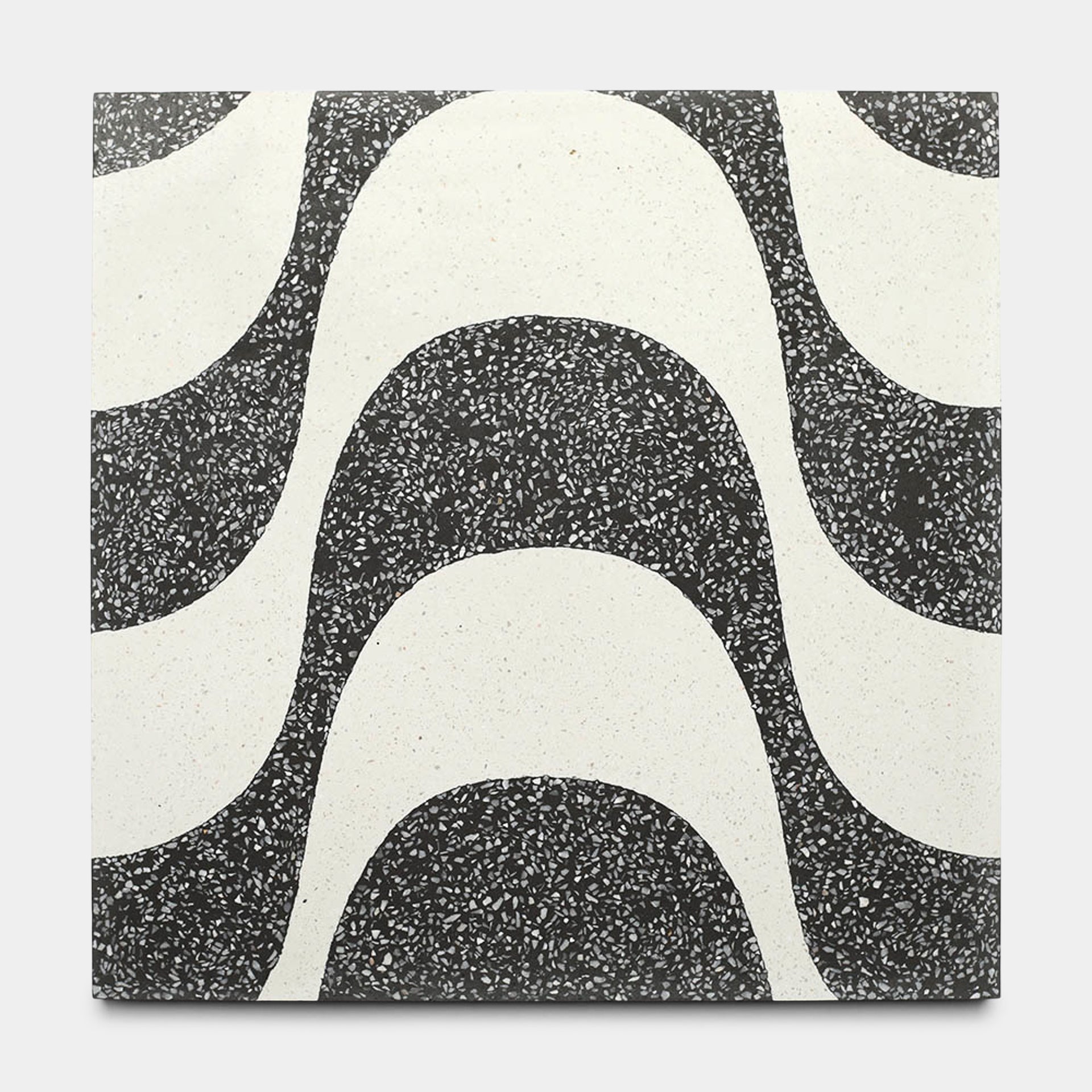 Bossa Nova Ash White 12x12 Terrazzo