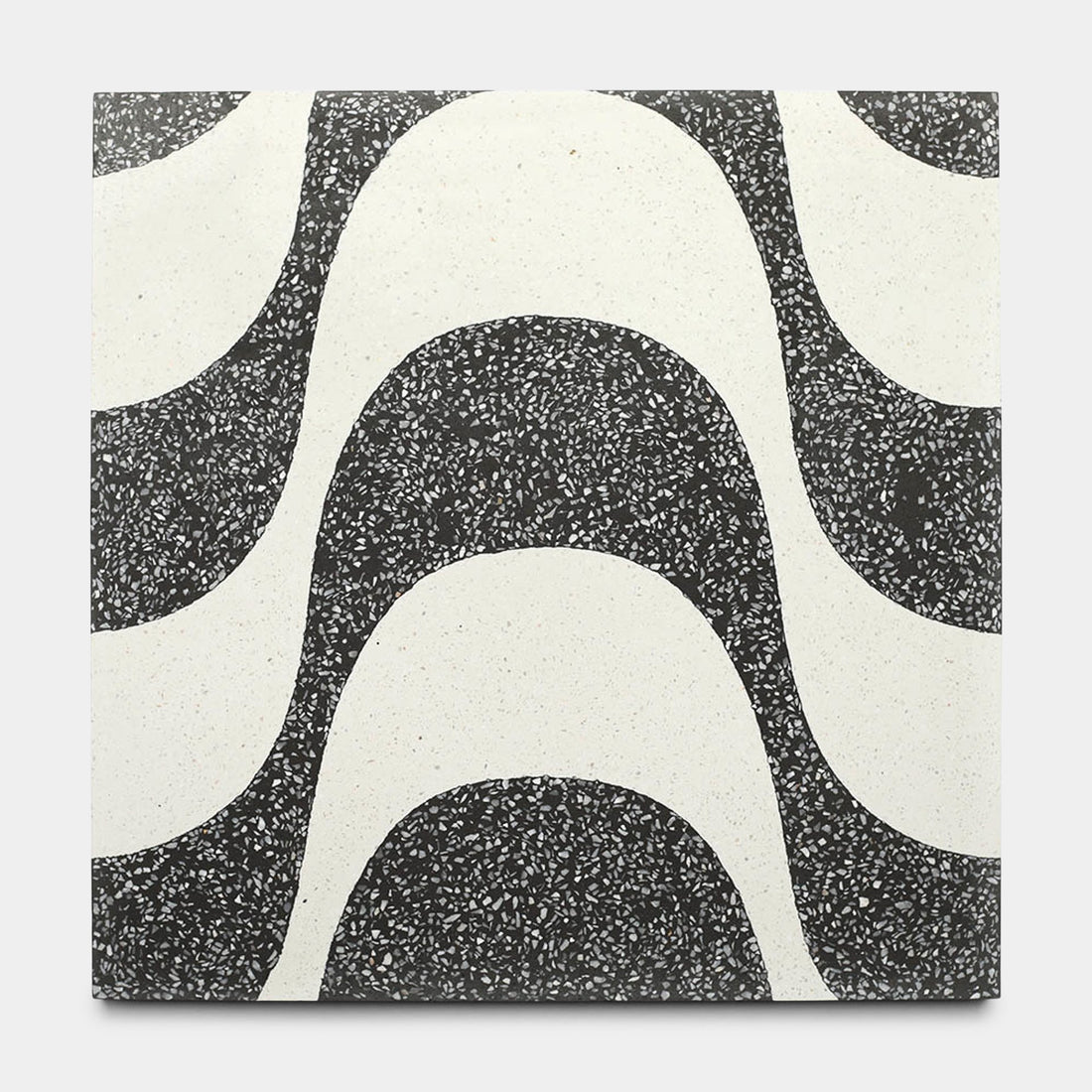 Bossa Nova Ash White 12x12 Terrazzo