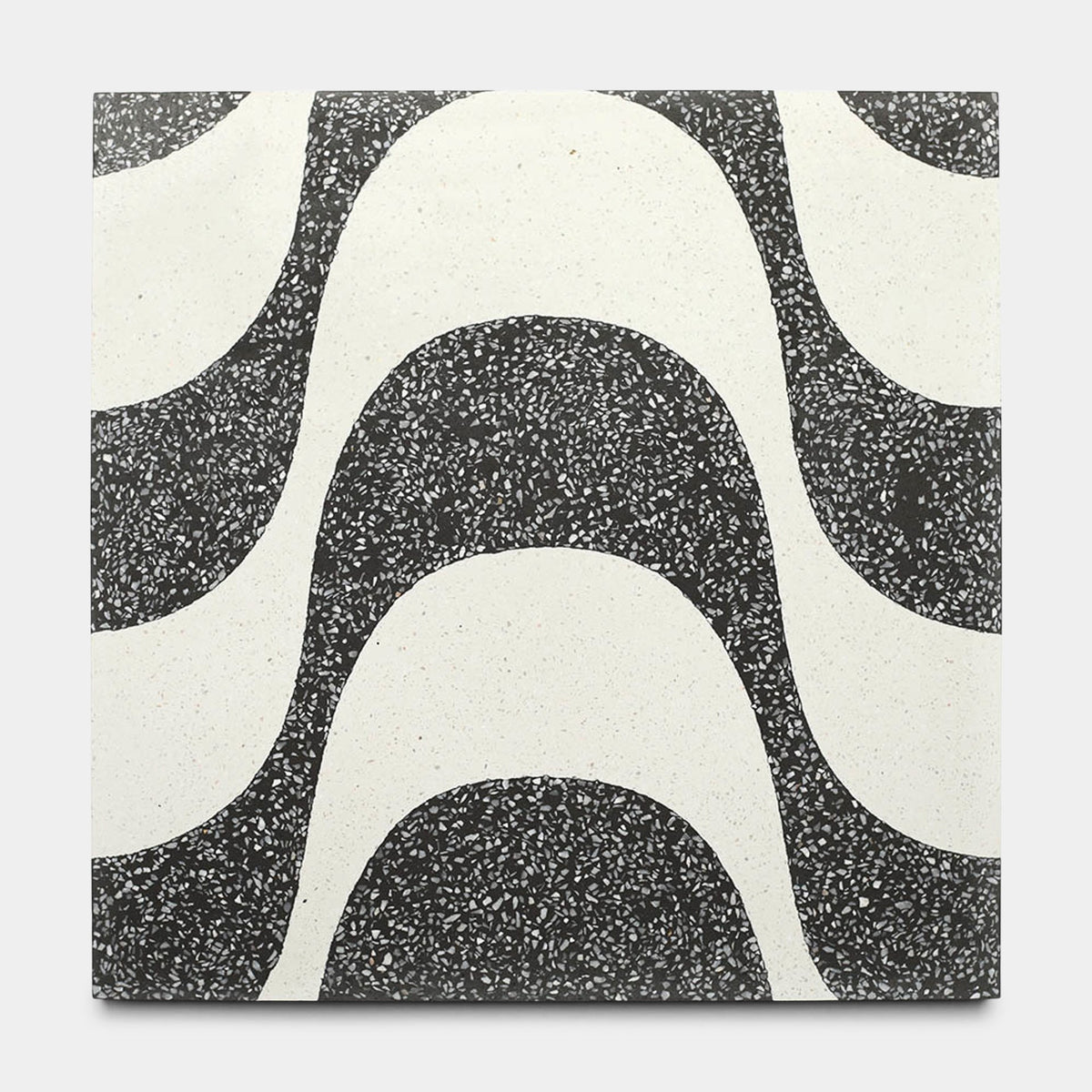 Bossa Nova Ash White 12x12 Terrazzo