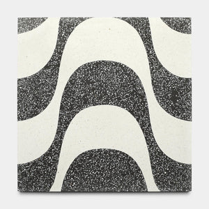 Bossa Nova Ash White 12x12 Terrazzo