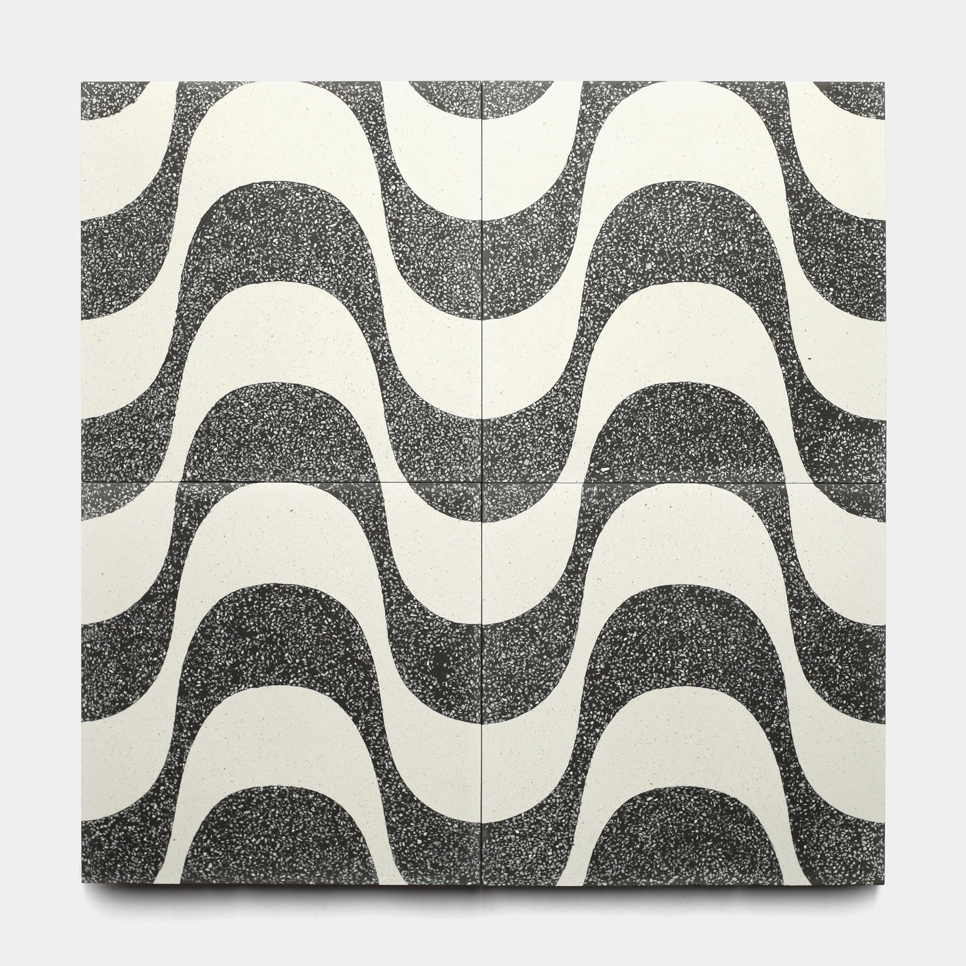 Bossa Nova Ash White 12x12 Terrazzo