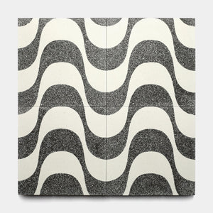 Bossa Nova Ash White 12x12 Terrazzo