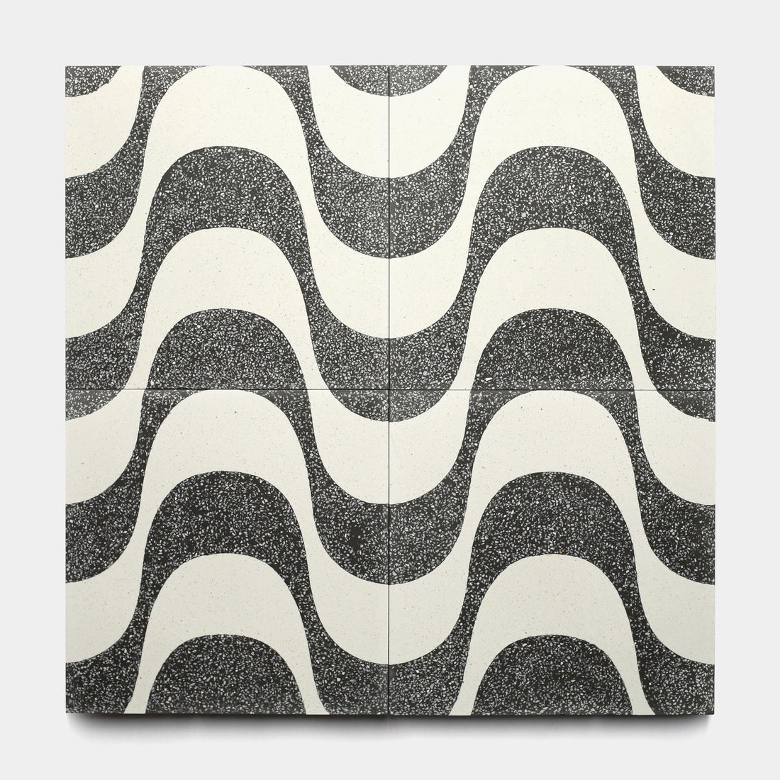 Bossa Nova Ash White 12x12 Terrazzo