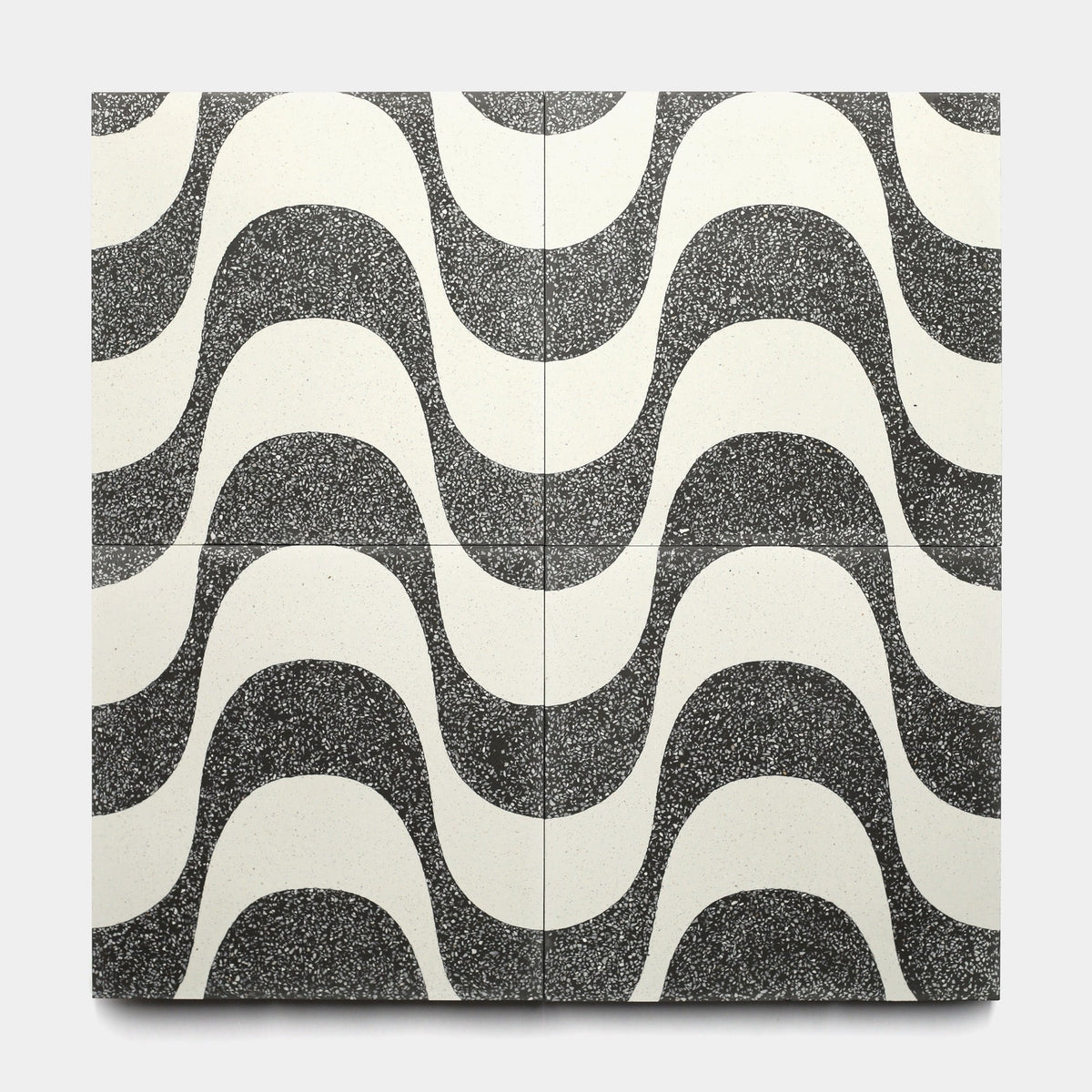 Bossa Nova Ash White 12x12 Terrazzo