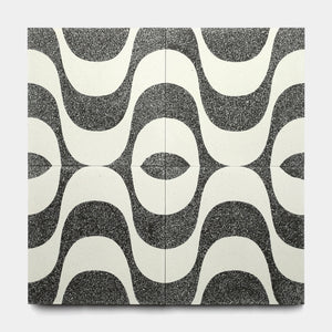 Bossa Nova Ash White 12x12 Terrazzo