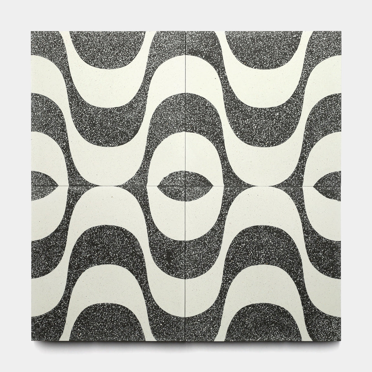 Bossa Nova Ash White 12x12 Terrazzo