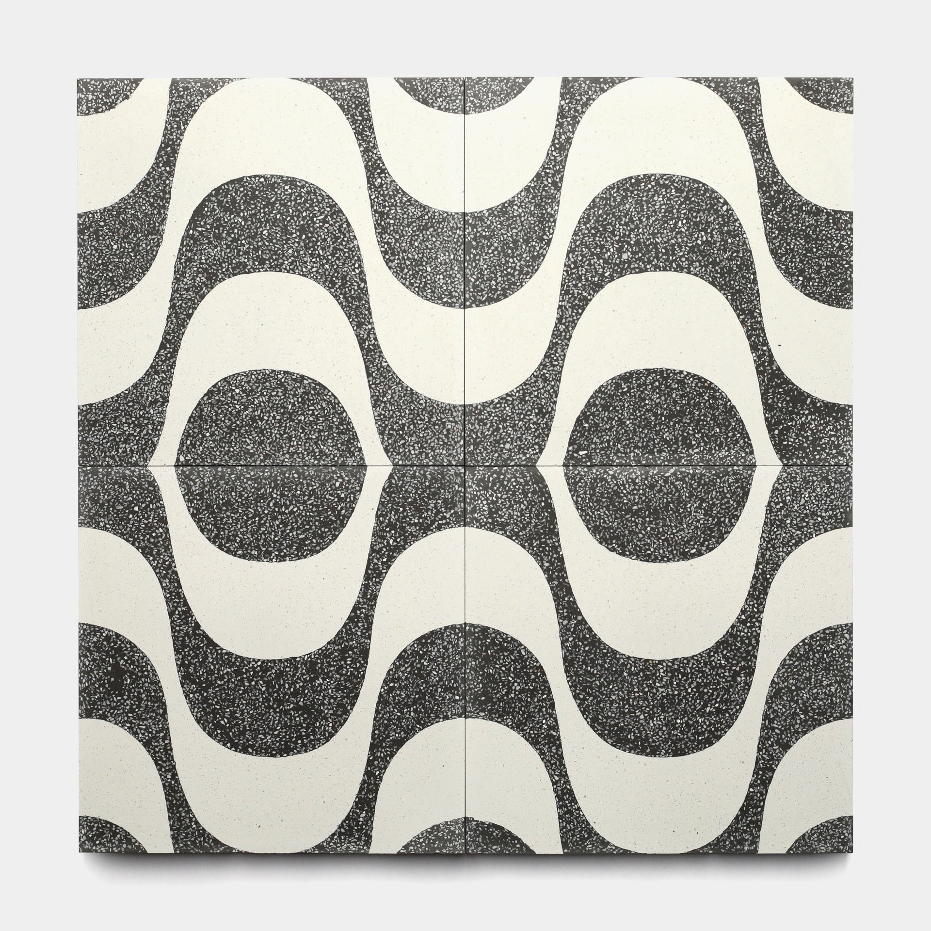 Bossa Nova Ash White 12x12 Terrazzo