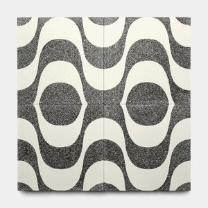 Bossa Nova Ash White 12x12 Terrazzo