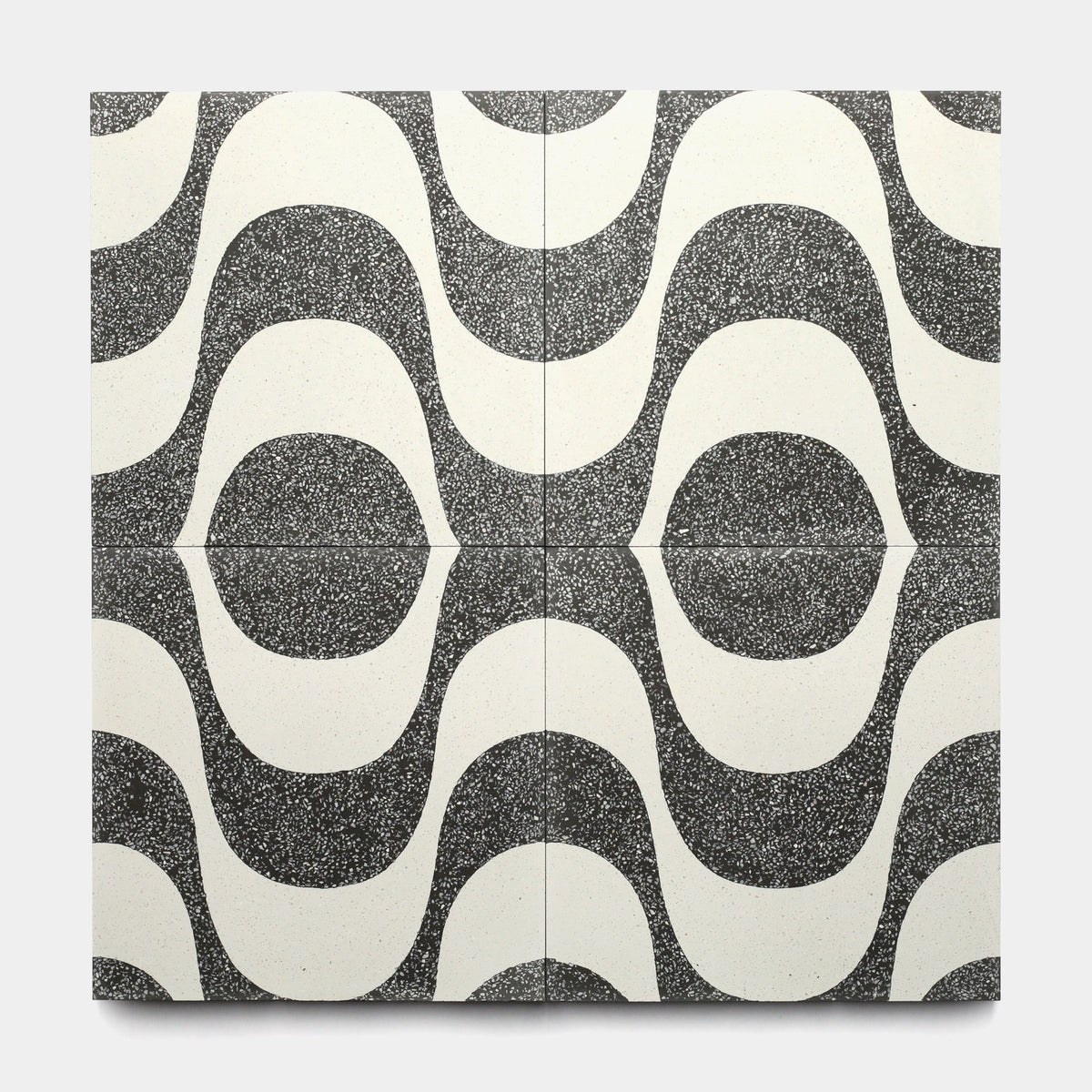 Bossa Nova Ash White 12x12 Terrazzo