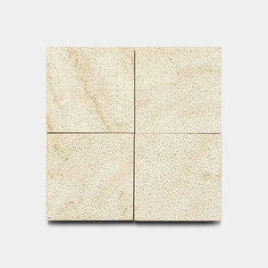 Buff 6x6 Bush Hammered Limestone