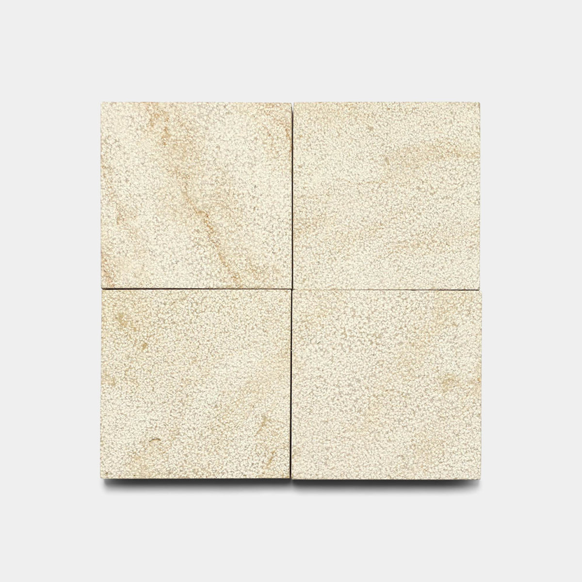 Buff 6x6 Bush Hammered Limestone