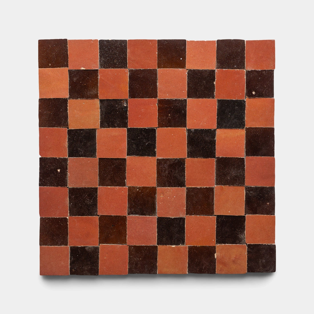 Burnt Sugar Terra Rosa Checkerboard Zellige