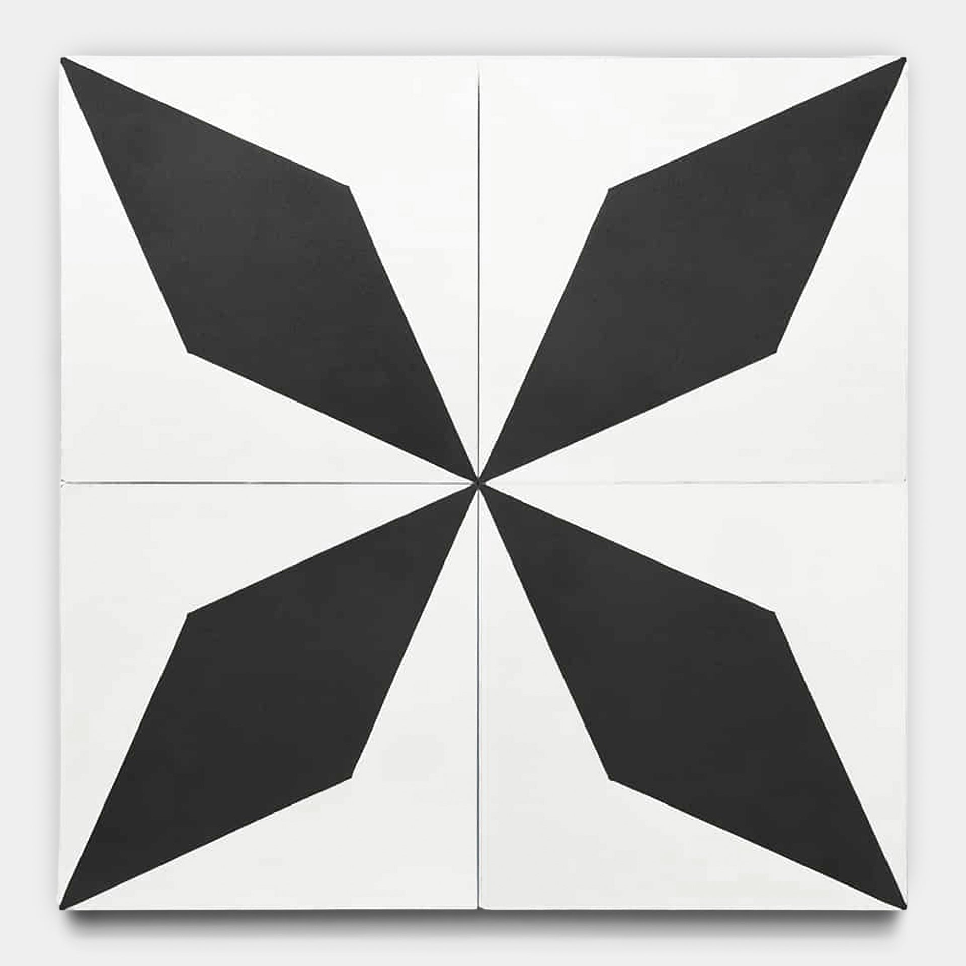 Cairo White Black 8x8