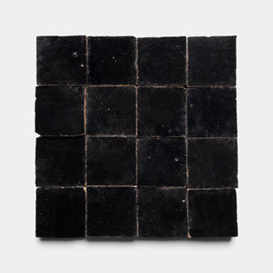 Carbon Black 2x2 Zellige