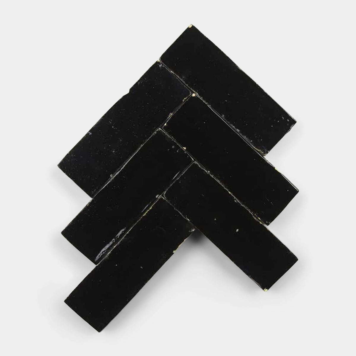 Carbon Black 2x6 Zellige