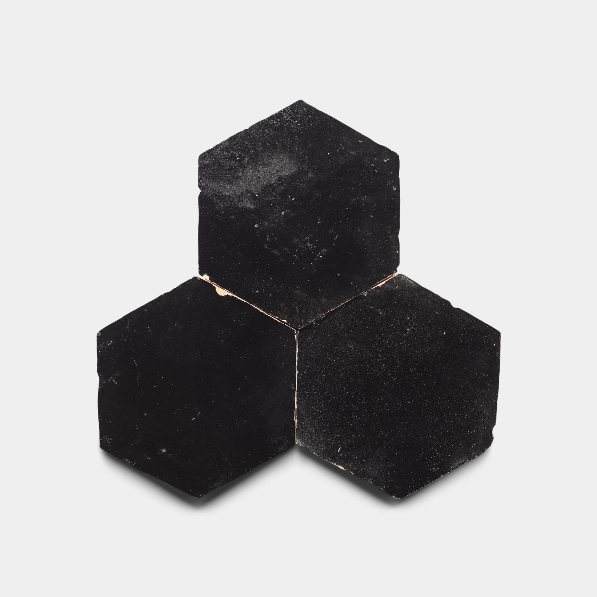 Carbon Black Hex Zellige