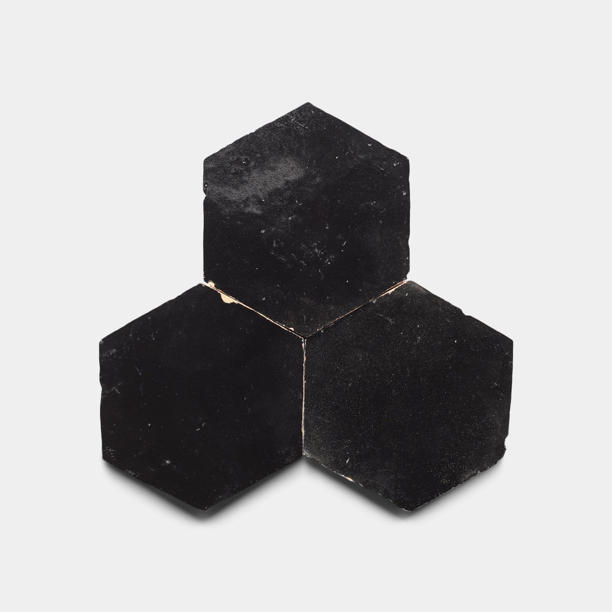 Carbon Black Hex Zellige