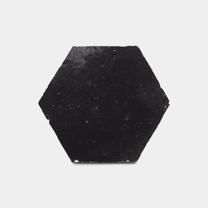 Carbon Black Hex Zellige