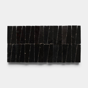 Carbon Black Trapezoid Zellige