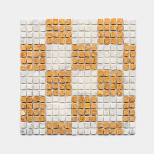 Check in Carrara + Giallo Reale