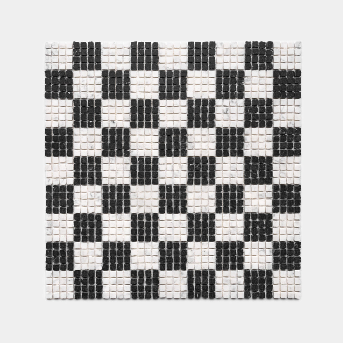 Check in Carrara + Nero Marquina