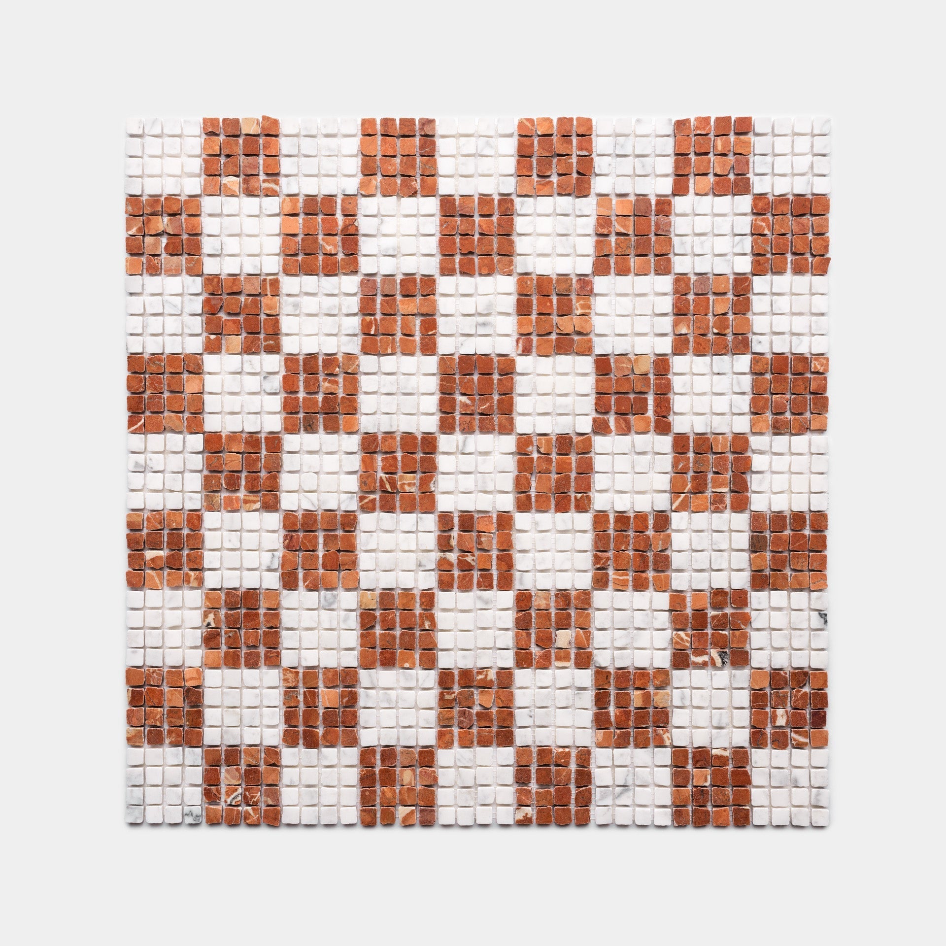 Check in Carrara + Rosso Alicante