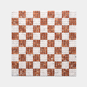 Check in Carrara + Rosso Alicante