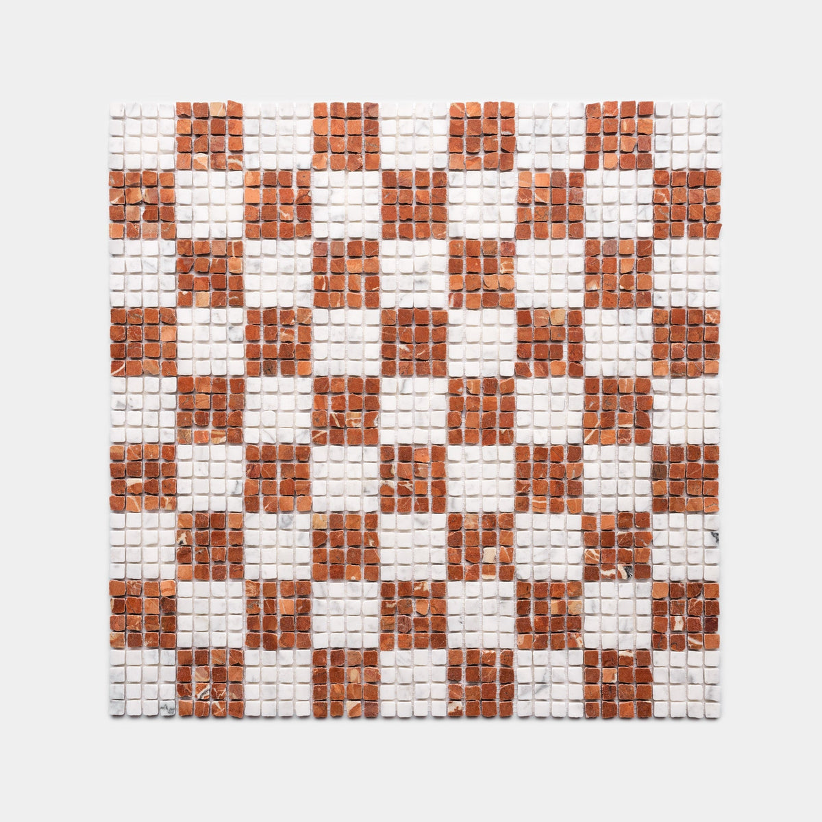 Check in Carrara + Rosso Alicante