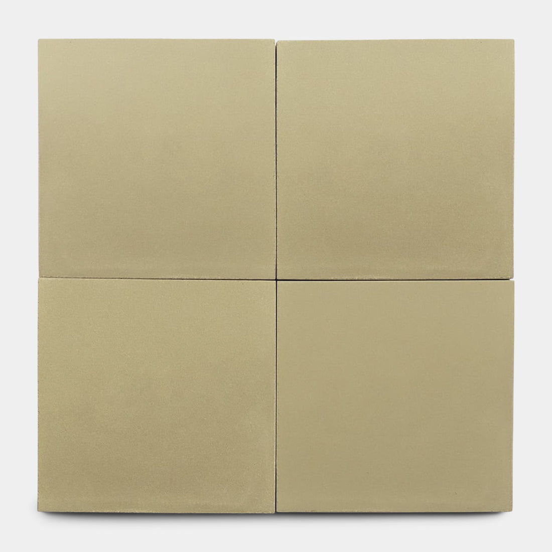 Four Clay 8x8 tiles by vendor-unknown, in tan, arranged in a 2x2 grid on a white background.