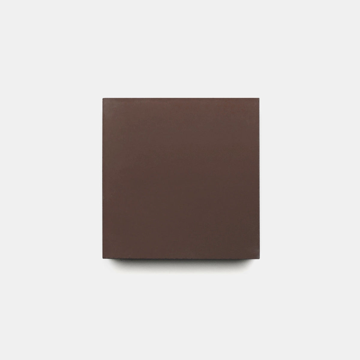 A single Coffee 4x4 tile sample by vendor-unknown, in plain dark brown, is centered on a white background.