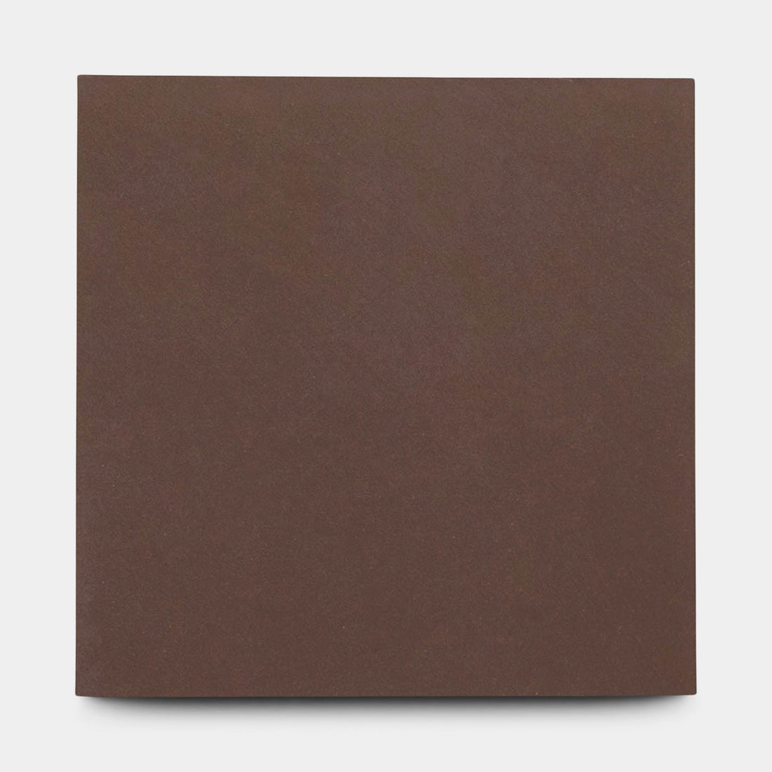 The Coffee 8x8 by vendor-unknown is a solid, matte dark brown cement tile with a square 8