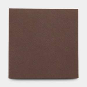 The Coffee 8x8 by vendor-unknown is a solid, matte dark brown cement tile with a square 8