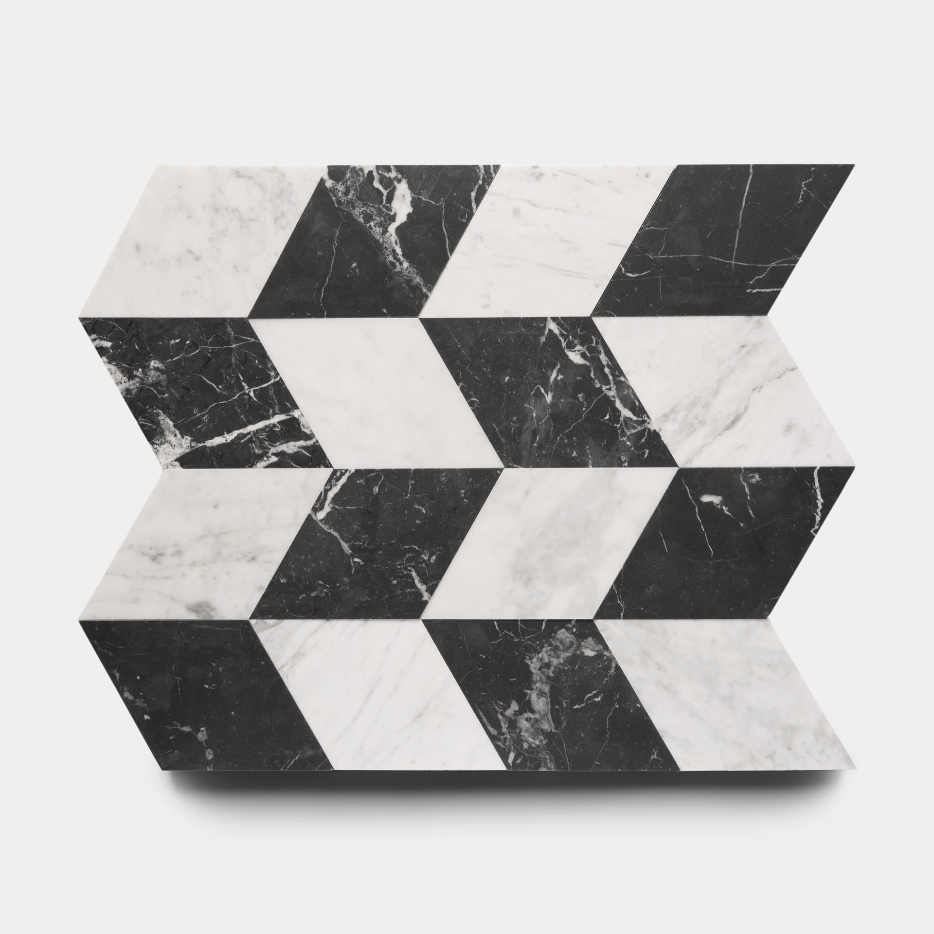 Diamante In Carrara Nero Marquina Marble