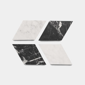 Diamante In Carrara Nero Marquina Marble