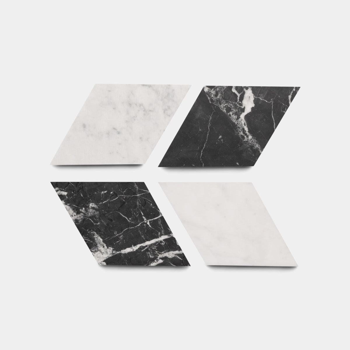 Diamante In Carrara Nero Marquina Marble