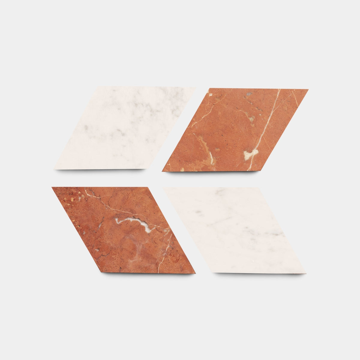 Diamante In Carrara Rosso Alicante Marble