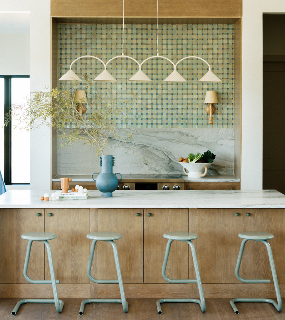Gambit 7 Zellige Mosaic Absinthe/Tidepool/Portuguese Blue – Zia Tile