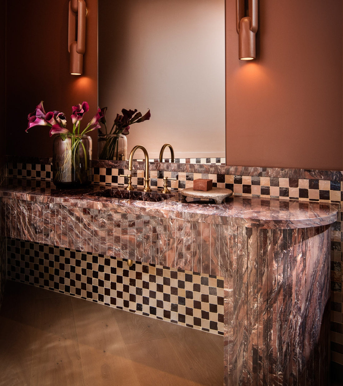 Burnt Sugar + Glazed Earth Checkerboard