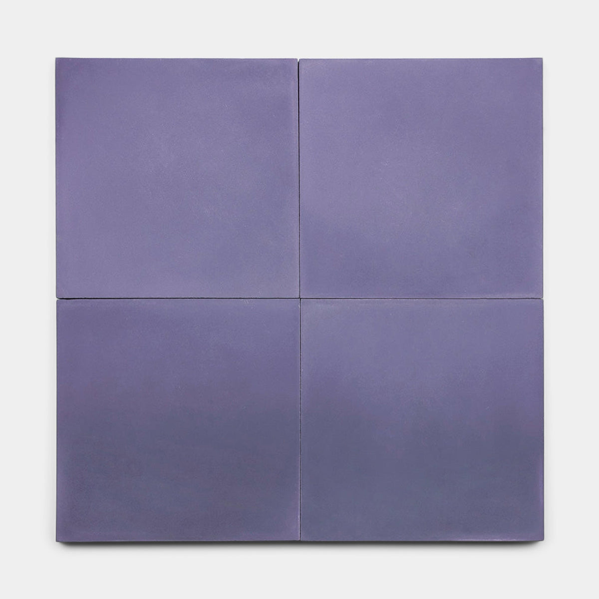 Four rectangular Indigo 2x8 Sample tiles by vendor-unknown are arranged in a 2x2 grid on a plain white background. The handmade tiles have smooth surfaces with subtle color variations and even, thin gaps between them.