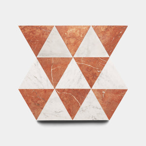 Isola In Carrara Rosso Alicante Marble