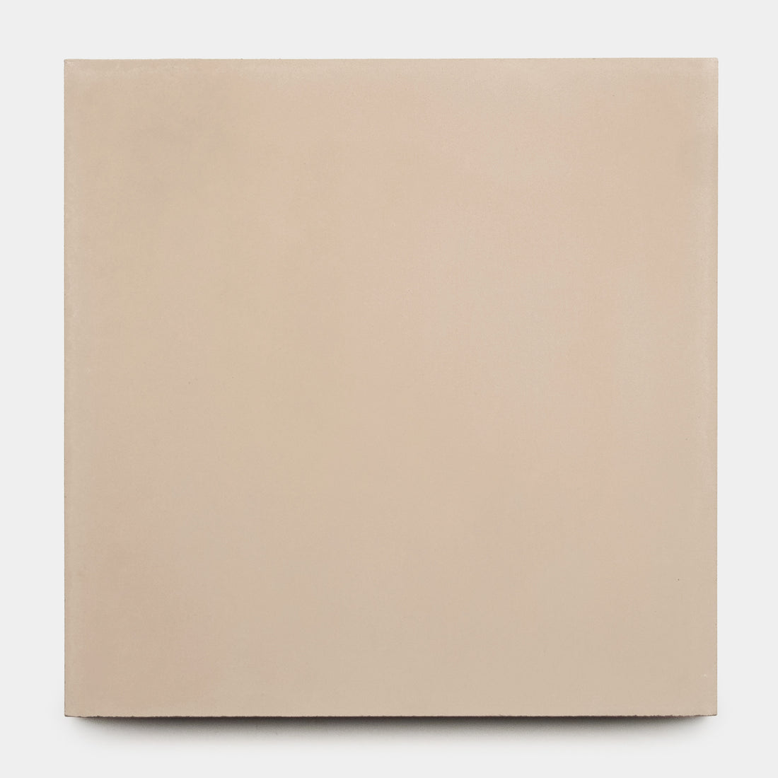 The Jaipur Pink 8x8 tile by vendor-unknown is a square, handcrafted cement tile in light beige with a smooth matte finish, shown against a white background.